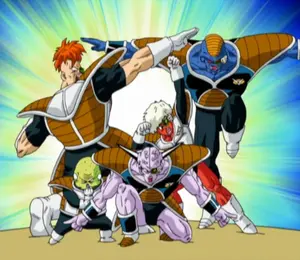 The Ginyu Forces, as they appears in Dragon Ball Z: Budokai 2.