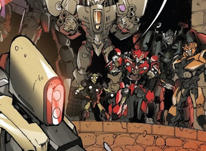 Malignus surrounded by his men