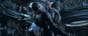 Zhylaw is finally killed by Riddick.