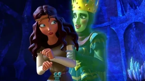 The spirit of Vor appears before Prisma.