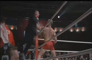 Koloff being betrayed by Drago.