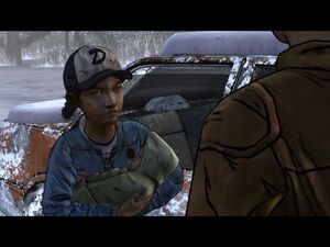 Clementine angry at Jane for putting AJ in danger and for getting Kenny killed.