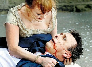 Matthew King dies in the arms of Anna after chocking out how much he loved her.