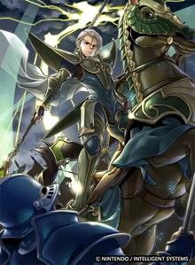 Artwork for a Fire Emblem 0 trading card of Fernand.