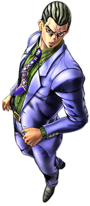 "Kosaku Kawajiri" in JoJo's Bizarre Adventure: Eyes of Heaven.