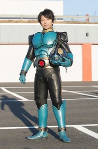 Kyoichiro in his Rider suit.