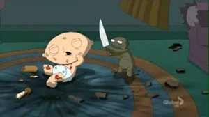 Mario saves Stewie from Sheldon