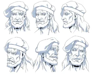 Saint Germain Expressions Model.webp (129 KB) Germain's expression sheet