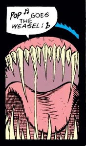 Venom, shortly before trying to eat someone's head off.