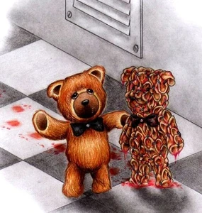 Artwork of SCP-1048 with SCP-1048-A.