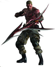 Krauser with his arm mutated