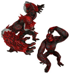 A Gohma Howler with its leader.