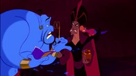 Jafar annoyed when Genie refuses to serve him.