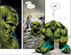 A sad Killer Croc.