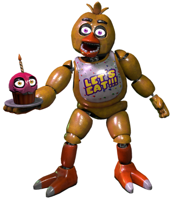 Withered chica gets stuck in a vent 