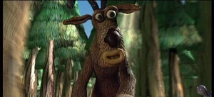 Blitzen giving relationship advice to Robbie and Donner.