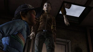 Jane telling Clementine to abandon Sarah.