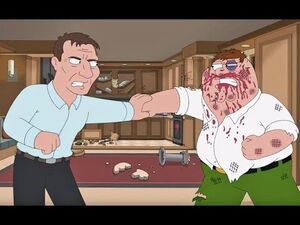 Peter fighting Liam Neeson.