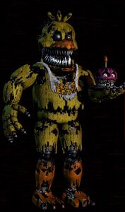 Nightmare Chica in the extras menu.