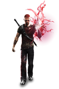 Evil Cole MacGrath, as seen in PlayStation All-Stars Battle Royale.