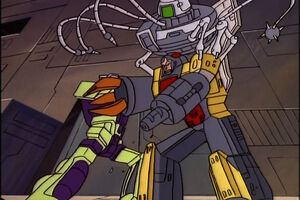 Devastator's first fight with Omega Supreme