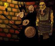 Skahaz and his new Brazen Beasts, formed to combat the Sons of the Harpy.