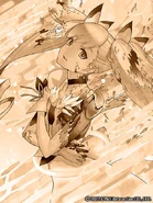 Another illustration of Hina after beating the game