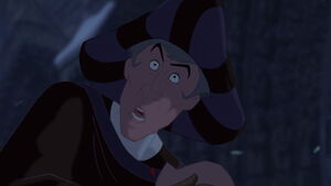 Frollo spots a nearby well