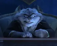 "And the fox and that RABBIT!!!" - Milton's evil stare.