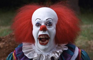 Pennywise's evil snarl.