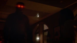 Reverse-Flash attacking and killing Mason Bridge to stop the latter's investigation.
