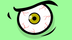 Fliqpy's evil eye.