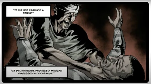 Stansfield attacks Steiner after becoming a madman obsessed with carnage, his villainous breakdown and loses his sanity in the 80s/90s.