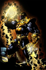 Thanos using his powers.