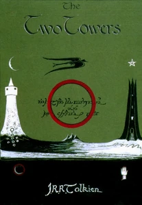Tolkien's drawing of a Fellbeast on the cover of The Two Towers.