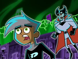 Danny and Vlad watch in horror as amity park is transported into the Ghost Zone.