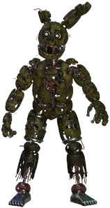 Springtrap in Five Nights at Freddy's AR: Special Delivery.