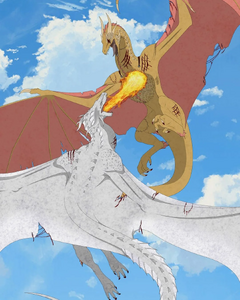 Sunfyre vs Grey Ghost.
