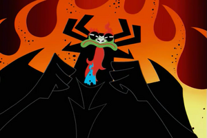 Aku wishes for Demongo to keep Samurai Jack's essence trapped for all time.