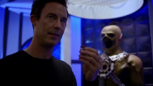 Thawne being forced to delay his timeline in order to stop Firestorm from going nuclear.