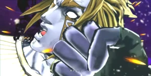 Star Platinum punching Heaven Ascension DIO.