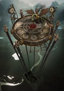 Clock platorm. (normal variation) (Alice: Asylum concept art)