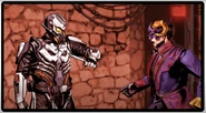 Lazarus pulls out the knife off his armor CODM.png (6.21 MB) Lazarus pulls out the knife off his armor in front of Mason.
