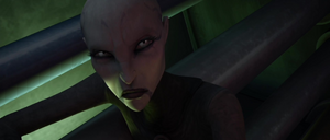 Ventress watched as Dooku moved to execute her with a swift downward strike.