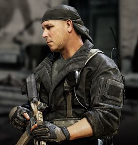 Gabriel Rorke as a special character for Ghosts multiplayer.