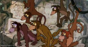 The Bandar Log in the 1967 Disney animated film.