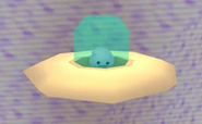 Knoddy piloting his UFO.