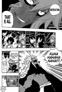 Acnologia's spiritual human form explaining his long-term goal to the Dragon Slayers.