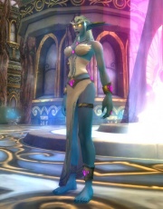 Azshara as she appears in the Well of Eternity, before her transformation into a naga