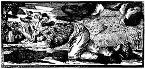 German Woodcut Werewolf